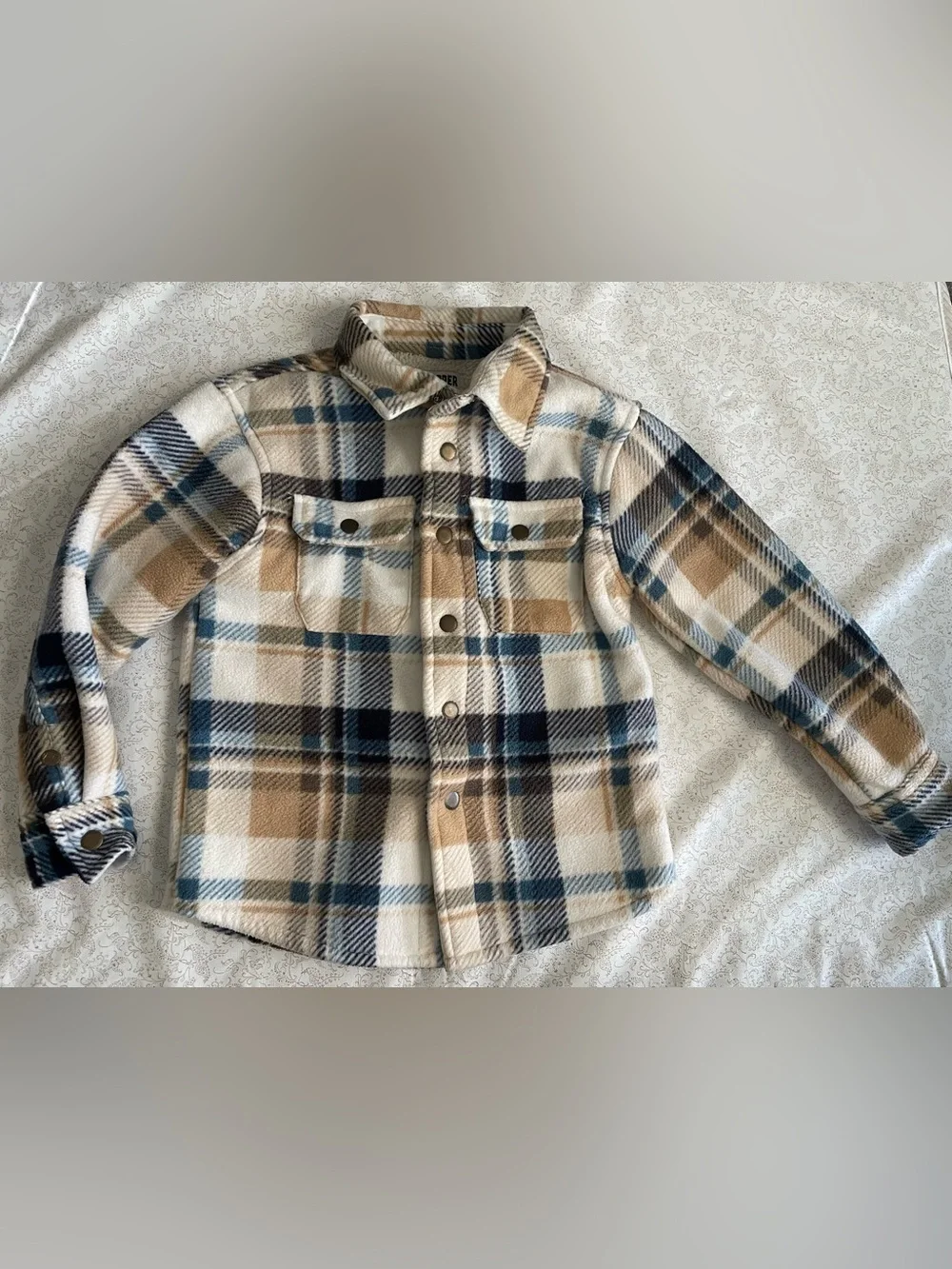 Copper Denim Boys Plaid Shacket Size 6 Fall Winter Jacket